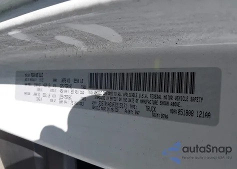 2015 Ram Promaster 1500 Low Roof from USA, damaged, VIN 3C6TRVAGXFE515171